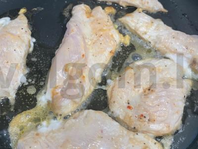 Vištienos filė po sūriu su čili padažu Žingsnis 6