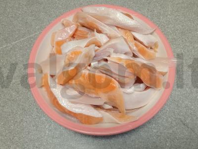 Lašišų pilvukai su Himalajų druska ir apelsinu Žingsnis 3