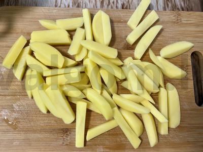 Kepta bulvė su voveraitėmis grietinėlėje Žingsnis 3