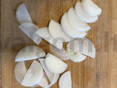 Kepta bulvė su voveraitėmis grietinėlėje Žingsnis 4