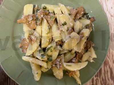 Kepta bulvė su voveraitėmis grietinėlėje Žingsnis 12