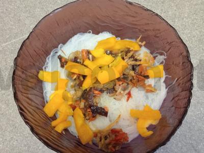 Funchosa su azijietiška daržovių mišiniu Žingsnis 6