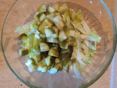 Salotos su tunu ir medaus-garstyčių padažu Žingsnis 6