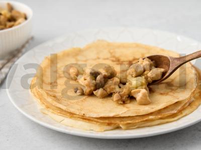 Blynai su vištiena, grybais ir sūriu Žingsnis 6