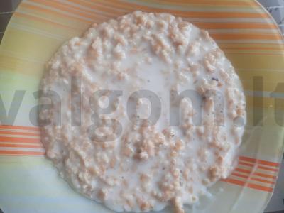 Avižinė košė su pienu ir vandeniu bei vynuogėmis pagrindine nuotrauka