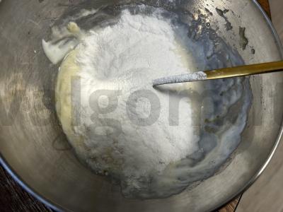 Bananų blynai vaikams be cukraus ir aliejaus Žingsnis 4