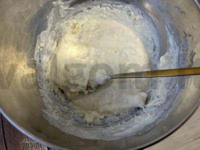 Bananų blynai vaikams be cukraus ir aliejaus Žingsnis 5