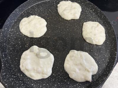 Bananų blynai vaikams be cukraus ir aliejaus Žingsnis 6