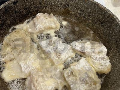 Menkių filė kiaušinyje ir miltuose Žingsnis 6