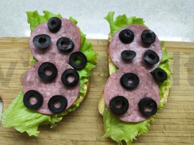 Sumuštiniai su dešra, alyvuogėmis ir parmezanu Žingsnis 5