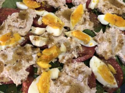 Salotos su tunu ir varškės sūriu Žingsnis 6