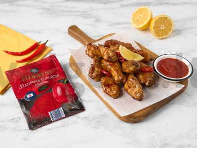 Aštrūs vištienos sparneliai pagrindine nuotrauka