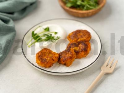 Saldžiųjų bulvių blynai vaikams pagrindine nuotrauka