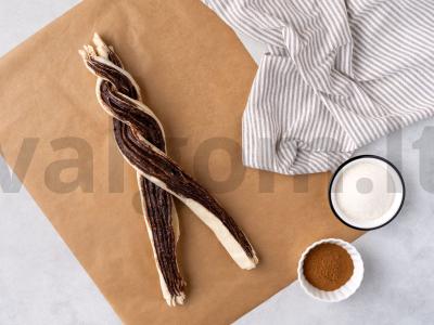 Sluoksniuotas vainikas su šokoladiniu kremu Žingsnis 3