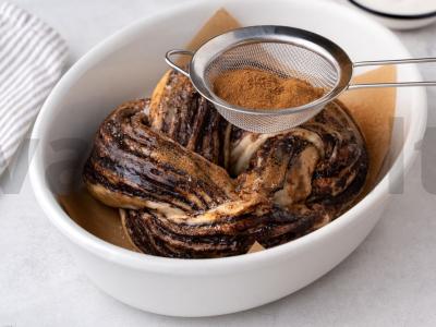 Sluoksniuotas vainikas su šokoladiniu kremu Žingsnis 5