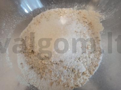 Oro avižų sausainiai Žingsnis 2