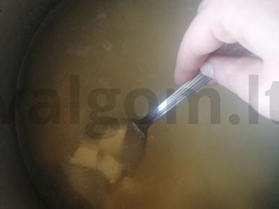 Sultinys su mėsa pagal namų receptą Žingsnis 5