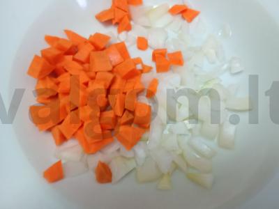 Garbanotas sriuba su bulguru vištienos sultinyje Žingsnis 3