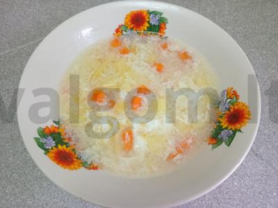 Garbanotas sriuba su bulguru vištienos sultinyje Žingsnis 5