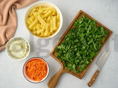 Špinatų sriuba su kiaušiniu Žingsnis 2