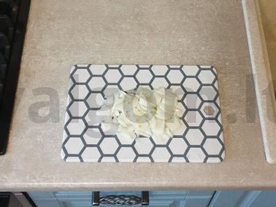 Troškinta kopūstai su ryžiais ir daržovėmis Žingsnis 1