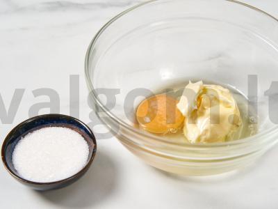 Pupelių sausainiai Žingsnis 1