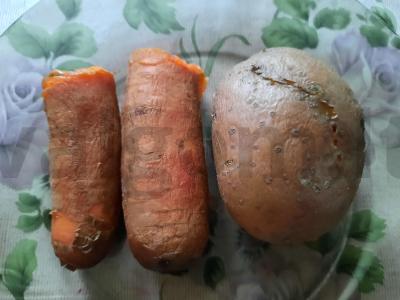 Veganiškas olivje su seitanu Žingsnis 1