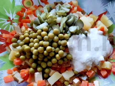 Veganiškas olivje su seitanu Žingsnis 5