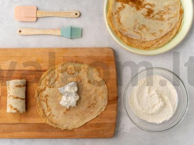 Nalistnikai su puriu varškės įdaru Žingsnis 9