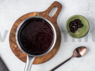 Perpelė su juodųjų serbentų padažu ir batatu Žingsnis 6