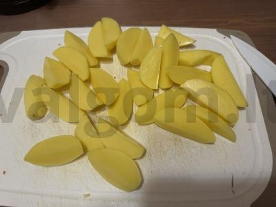 Tuno filė su kaimiškais bulvėmis Žingsnis 1