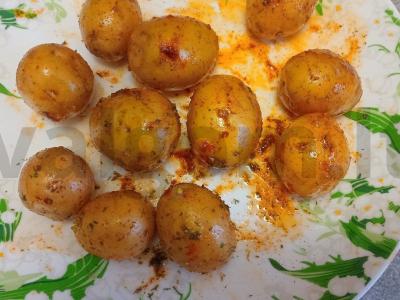 Keptas kvapnus bėgių bulvės Žingsnis 4