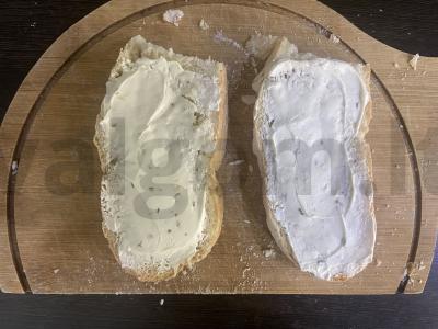 Tostai su varškės sūriu, baklažanu ir kiaušiniu Žingsnis 2