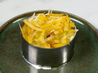 Salotas „Arabų“ su keptomis bulvėmis Žingsnis 5