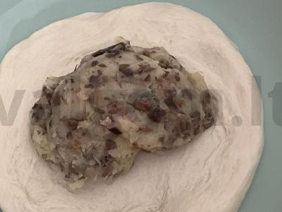 Pyragėliai su keptais grybais ir bulvėmis Žingsnis 10