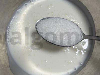 Kefyro blynai „Kaip pas močiutę“ Žingsnis 2