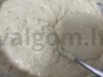 Kefyro blynai „Kaip pas močiutę“ Žingsnis 8