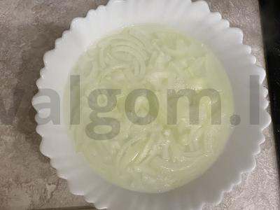 Salotos su jūros kopūstais ir kiaušiniu Žingsnis 2