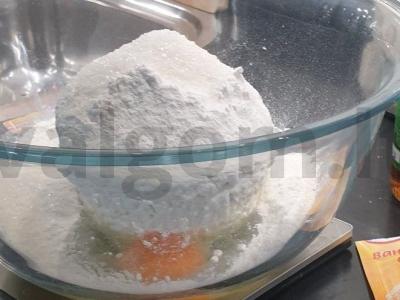 Sūrio blynai „Dietiniai“ Žingsnis 2