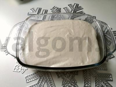 Persikų sūrio pyragas Žingsnis 7