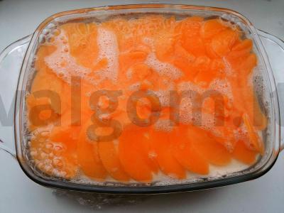 Persikų sūrio pyragas Žingsnis 10