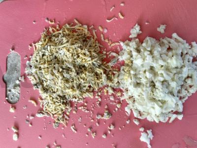 Salotas „Mimoza su lašiša“ Žingsnis 3