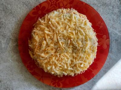 Salotas „Mimoza su lašiša“ Žingsnis 11