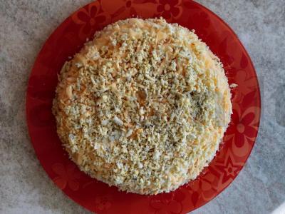 Salotas „Mimoza su lašiša“ Žingsnis 12