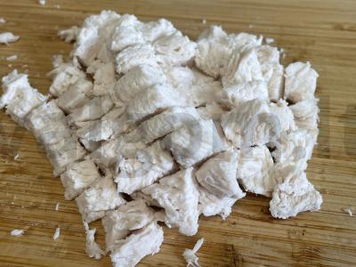 Salotos su vištienos filė ir ananasais Žingsnis 2