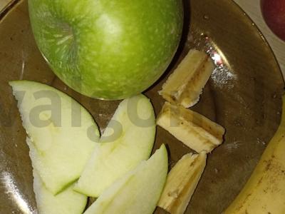 Kibinai su obuoliu ir bananais Žingsnis 2