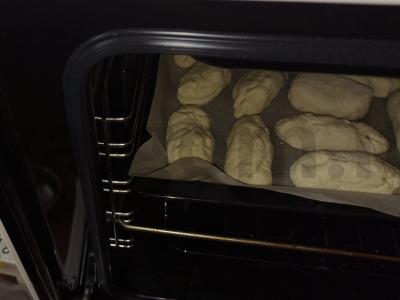 Kibinai su obuoliu ir bananais Žingsnis 6