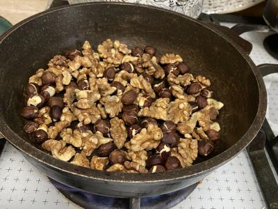 Grikių košė su kriauše, avietėmis ir riešutais Žingsnis 5