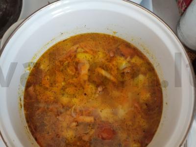 Grybų sriuba su voveraitėmis Žingsnis 5