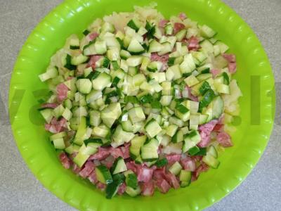 Okroška su rūkytomis dešromis ant duonos kvaso Žingsnis 4